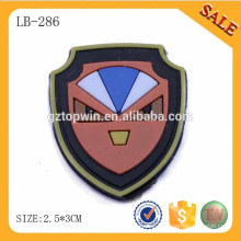 LB286 Bulk Cheap 3D Logo Silicone Clothing Transparent Rubber Label for Shoe/Bag/Clothing